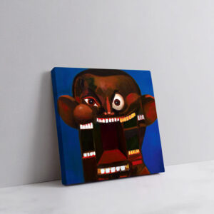 quadro in tela quadrato con cornice spessa